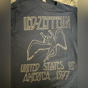 LED ZEPPELIN t-shirt. Blue, size XL.